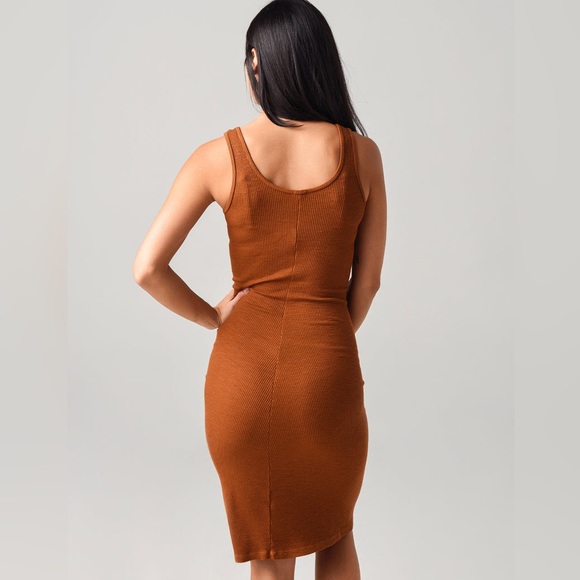(A53) MONROW Supersoft Rib Tank Dress in Caramel, Color: Caramel, Size XL, NWT - Picture 4 of 16